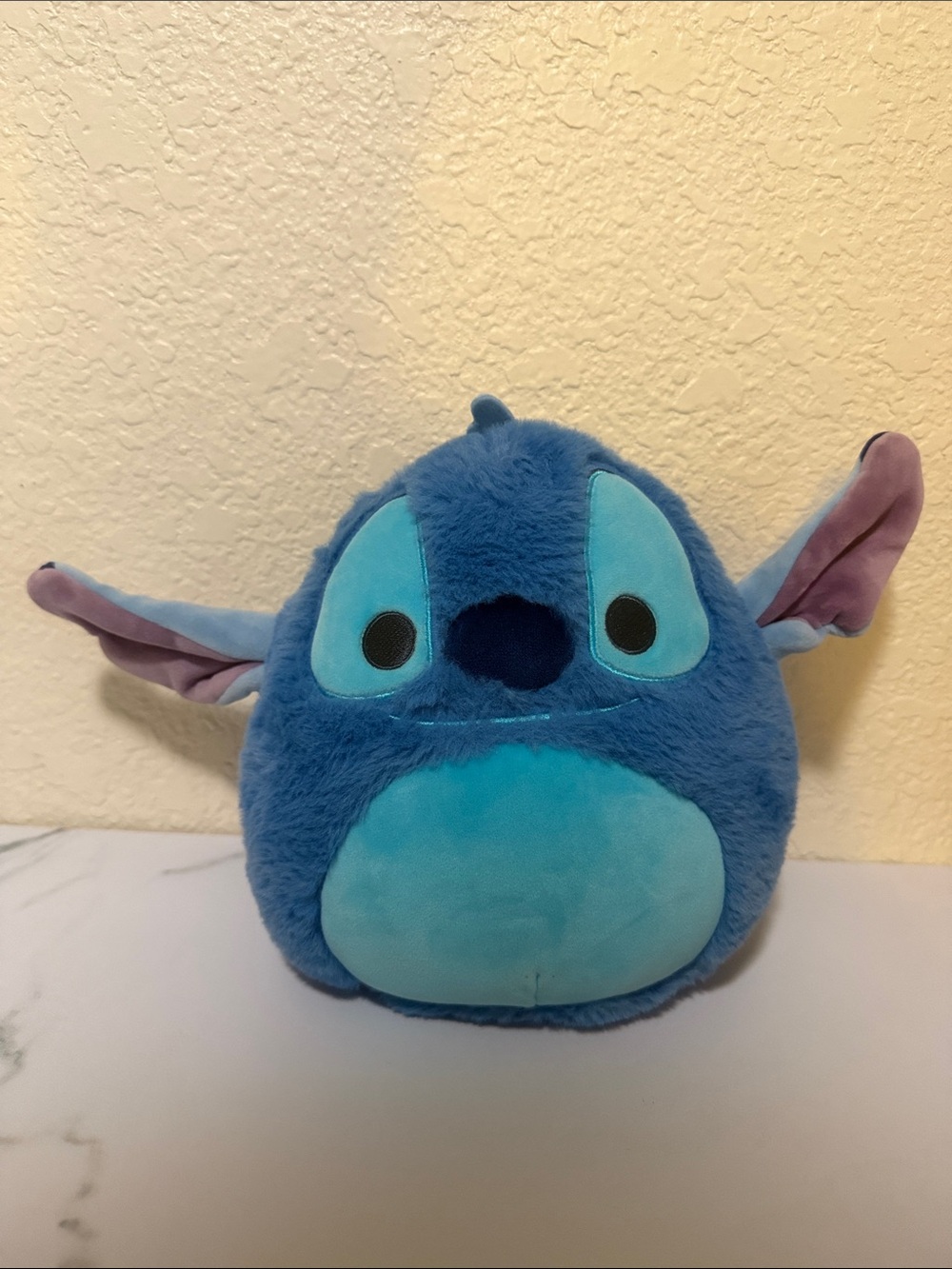 Disney Blue Stitch Plush Toy - Light Blue & Purple Ears